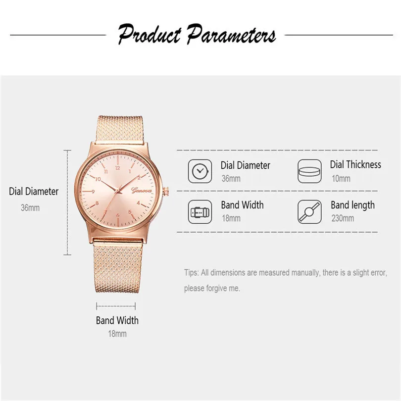 Temperament Fashion Mesh Belt Ladies and Men's Gift Quartz Watch Women Watches Stainless Steel Bands #4a2 (14)