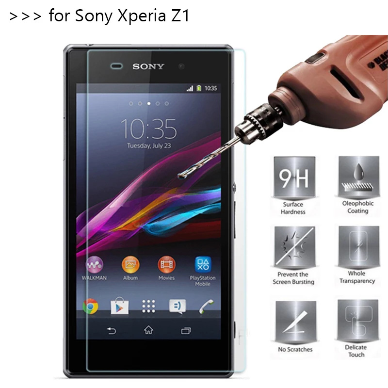 10 шт./лот Премиум закаленное Стекло Экран протектор для sony Xperia Z1 L3C6903 C6906 фильм