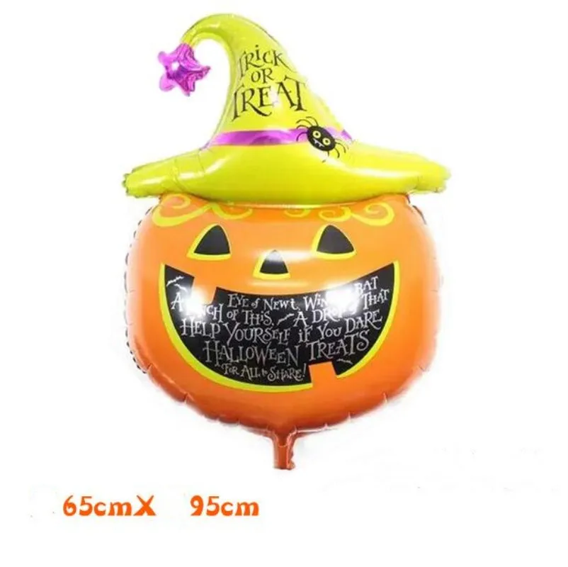 

Hot new 1pc large pumpkin shape foil balloons decorations Halloween ballons inflatable air ball for Easter supplies wholesale