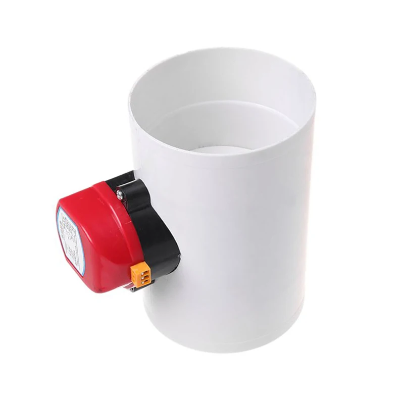 

HVAC plastic air damper valve electric motorized check valve for ventilation pipe duct valve with actuator 220V 24V 12V