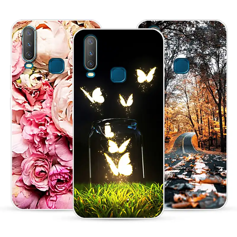 Kartun Anjing Dan Kucing Case Untuk Vivo Y17 Shell Ponsel Bahan