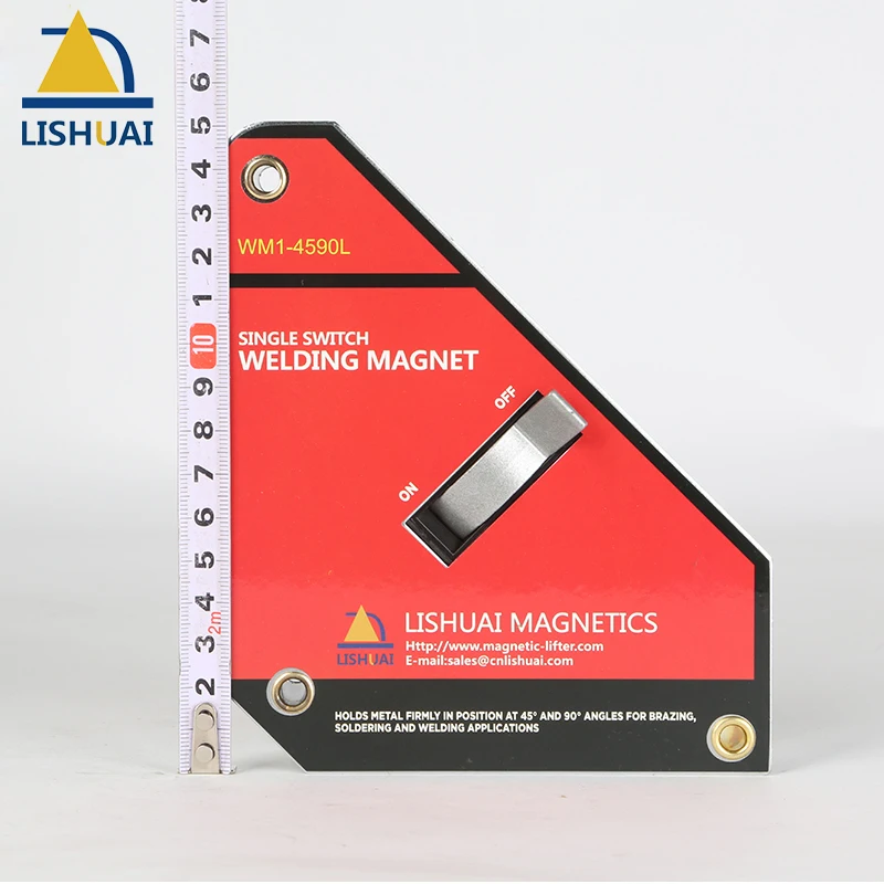 Forte de Ligar Quadrado para Soldagem Desligar Adust-o Neodímio Magnético Braçadeira Wm1-4590l Tamanho Grande – Ímã