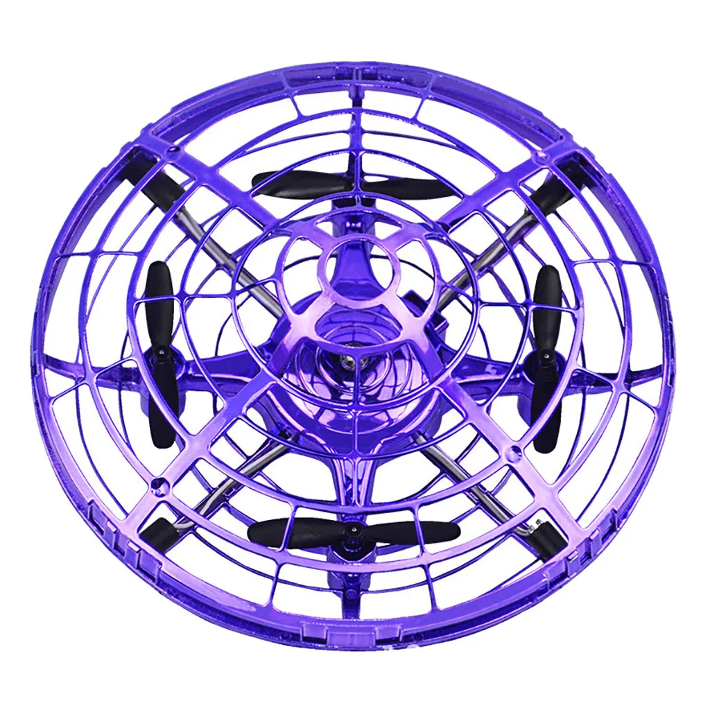 

Mini Drones Quadcopter Helicopter Novelty Hand Controlled with 360 Rotating Flashing All-directional Induction Birthday Gift