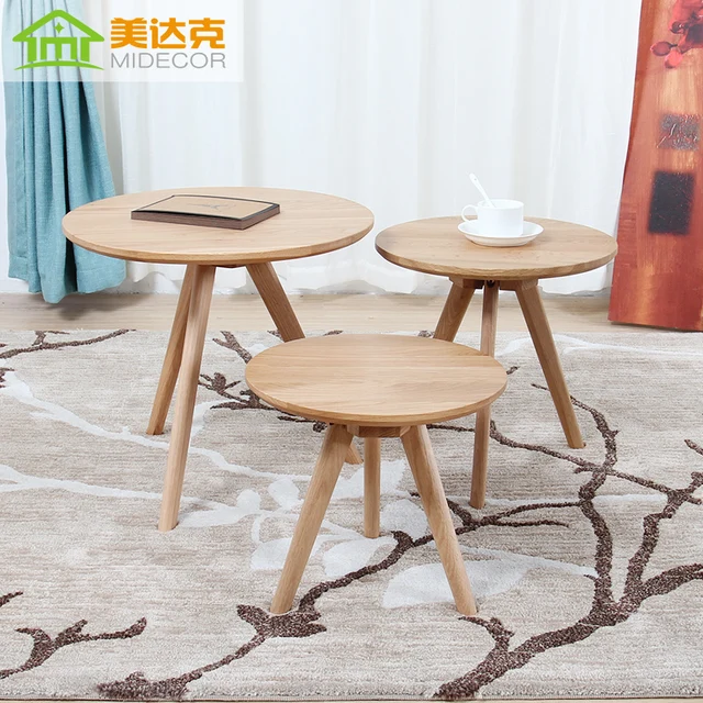 Small Coffee Table Wood Tea Simple Round Oak Sofa Small Coffee Table Wood Tea Simple Round Oak Sofa Side A Few Low Nordic Corner