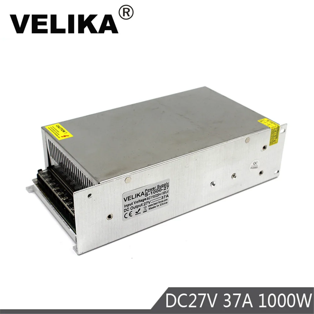 Universal Power Supply 27V 37A 1000W Driver Transformer 220V 110V AC to DC27V Output SMPS for LED Light 3D Printer CNC CCTV |