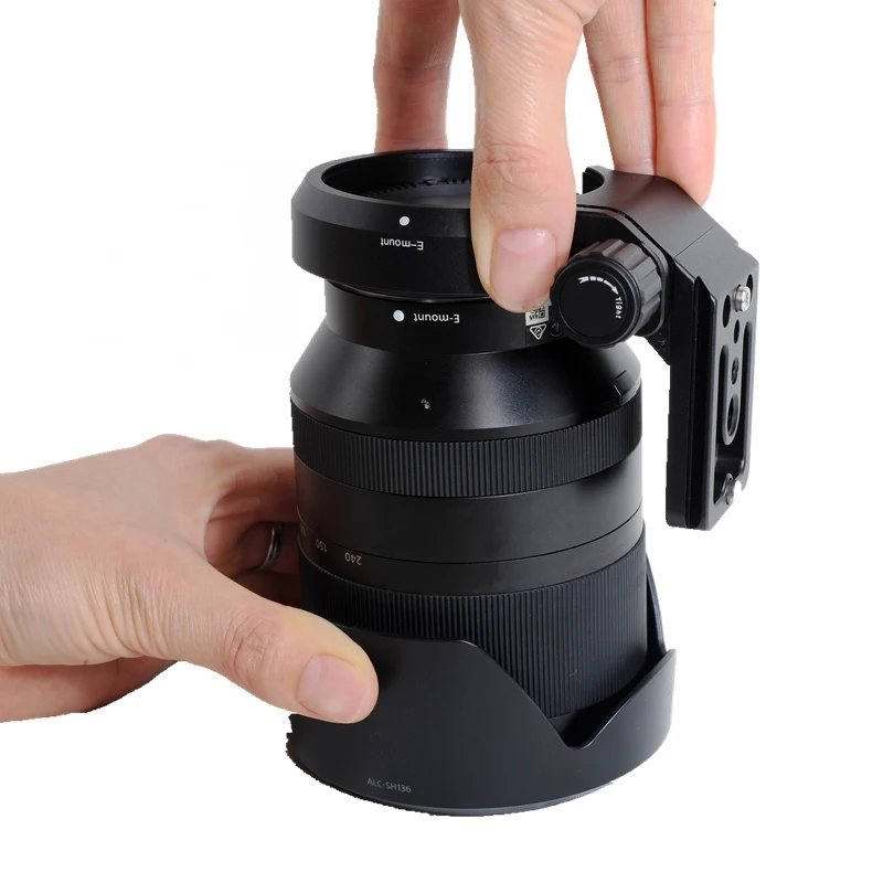 iShoot Lens Collar Tripod Mount Ring Support Bracket for Sony FE 24-240mm F3.5-6.3 OSS Lens with AS standard Quick Release Plate