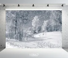 SJOLOON fotografia fundo da neve do inverno deserto floresta Fundo fotografia foto adereços de pano de fundo para photo studio vinil