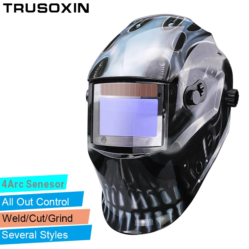 

Out adjust Big view eara 4 arc sensor grinding cutting Solar auto darkening TIG MIG MMA welding mask/helmet/welder cap/face mask