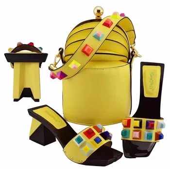 

Gold shoes and bags to match italian shoes with matching bags 8CM african shoes and bags matching set pumps women shoes MD011