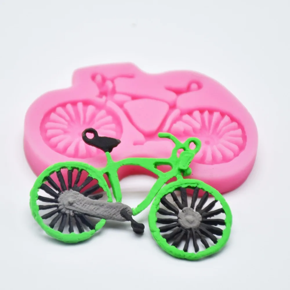 

Mountain Bike Bicycle Silicone Molds Handmade Soap Mould Cake Baking Tools DIY Fondant Chocolate Cookie Sugar Jelly Clay Mold