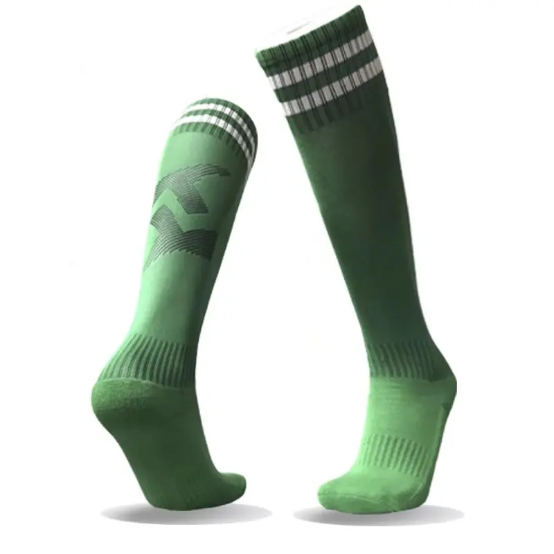 Взрослые мужские футбольные носки противоскользящие спортивные футбольные средства для защиты детей компрессионная защита для мужчин дышащие дорожные велосипеды носки og-02 - Цвет: picture color