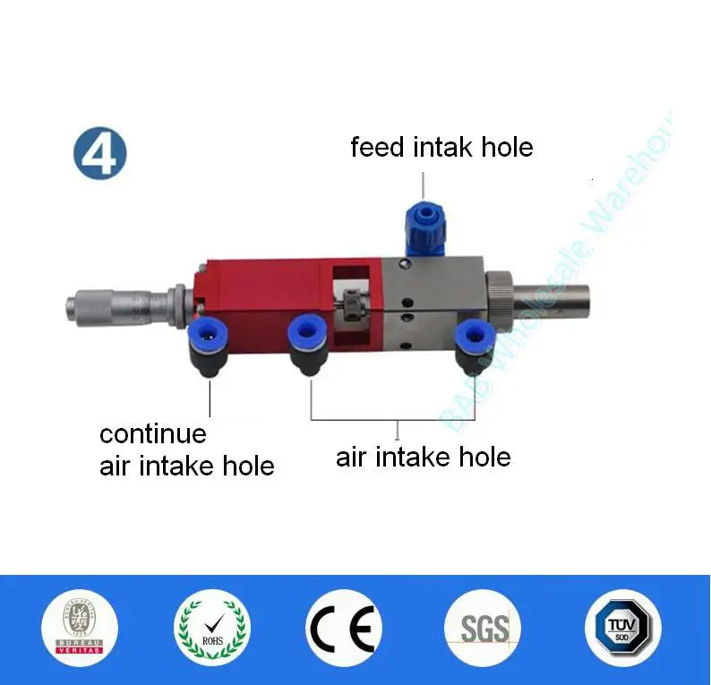 Высокочастотный аэрозольный клапан микрометр три краски/одиночный клапан дозирования движения/наперсток штифт Дозирующий клапан/составной клапан
