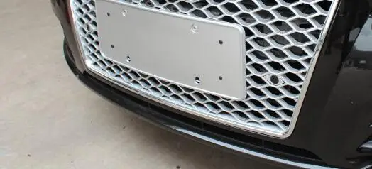 Для Audi A7 изменение RS7 Стиль Передняя сотовая решетка Стайлинг автомобильной решетки 2012 2013 - Color Name: chrome frame silver