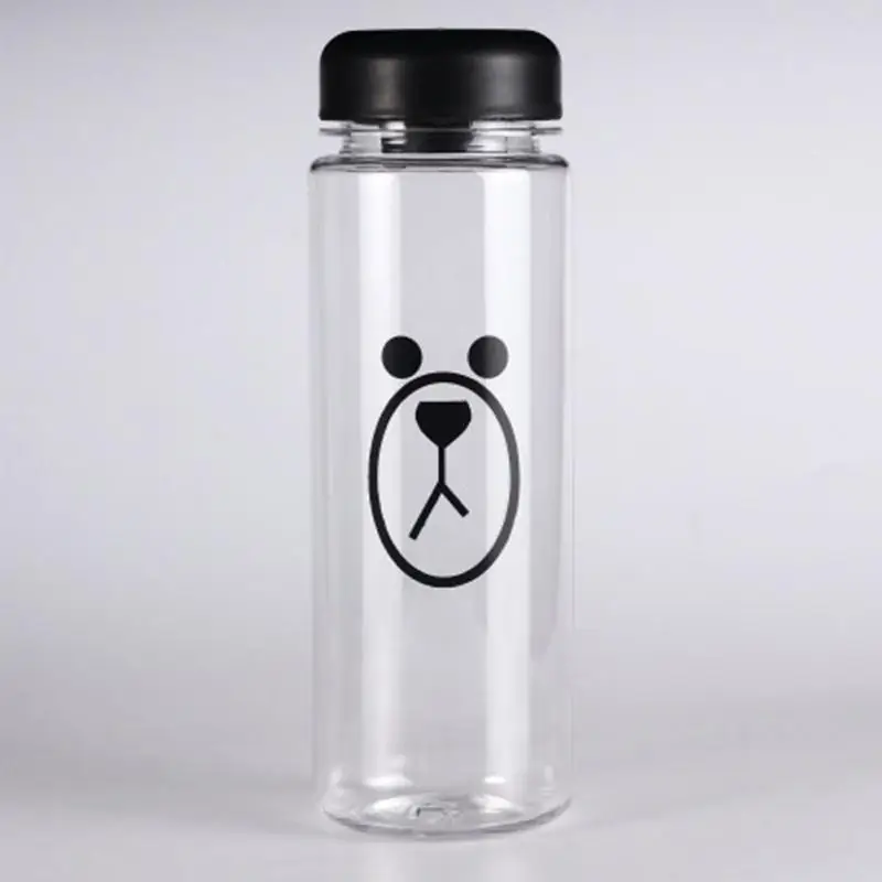 

1Pc 500ml fashion New multipurpose Outdoor sports Brown Bear bottle lemon juice readily cup space cup water bottles only a cup