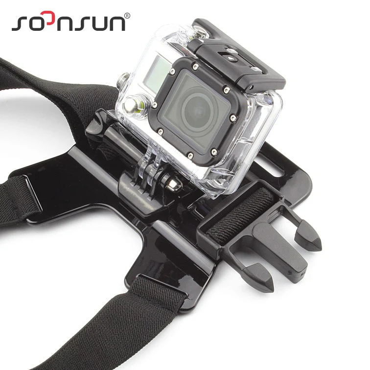 Регулируемый эластичный нагрудный ремень SOONSUN для GoPro Hero 9 8 7 6 5 4 3 DJI OSMO Action Yi