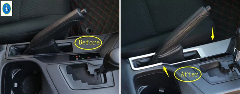 Yimaautotrim ABS авто аксессуар парк ручной тормоз рамка накладка 1 шт. подходит для Toyota RAV4 Rav 4