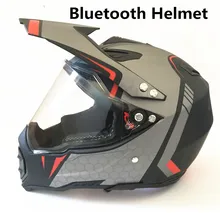N ° 2 di trasporto libero Interphone Supporto Stereo Motocross Casco Off Road Moto Casco Capacete Croce Motociclo Caschi hilldown
