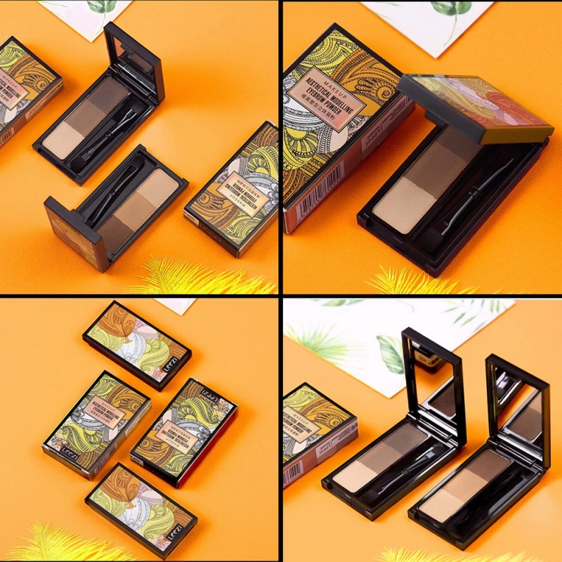 Professional Eye Brow Make Up бровей Косметическая пудра наборы палитр прочный водостойкий с кисточки Макияж Косметика 3 цвета