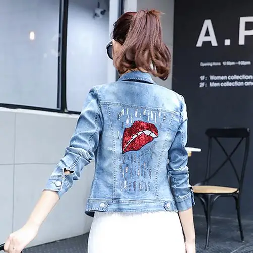 Куртка женская винтажная с блестками|vintage outwear|denim jacket womensequin coat |