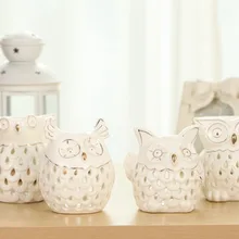 1 шт четыре стиля сова керамическая белая ароматическая горелка для домашнего обеда украшение Ароматерапия