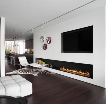 

on sale 48 inch built-in intelligent electric fireplace bioethanol with ethanol burner