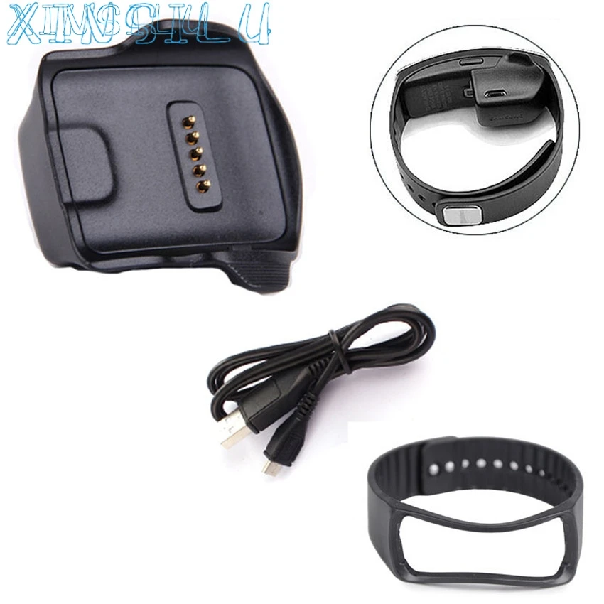 

Cradle Charging Dock for Samsung Galaxy Gear Fit R350 Watch + USB Cable+Wrist Strap  N1215