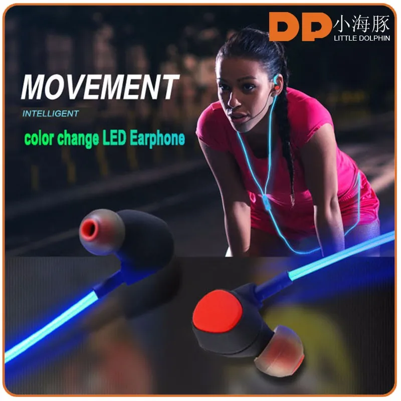 hot new trending products glow earbuds earphone color flash changing music LED | Электроника