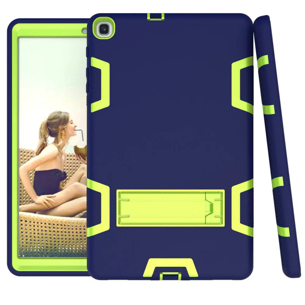 Silicone Case for Samsung Galaxy Tab A 10.1 SM-T510 SM-T515 2019 New Tablet Funda Shockproof Cover for Kids+Screen Film+Pen