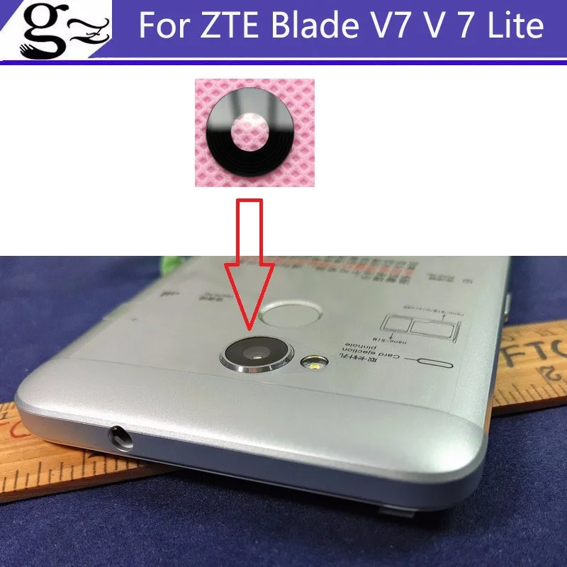 Для zte Blade V7 V 7 Lite задняя камера стеклянная крышка объектива Рамка замена сотового телефона запасные части