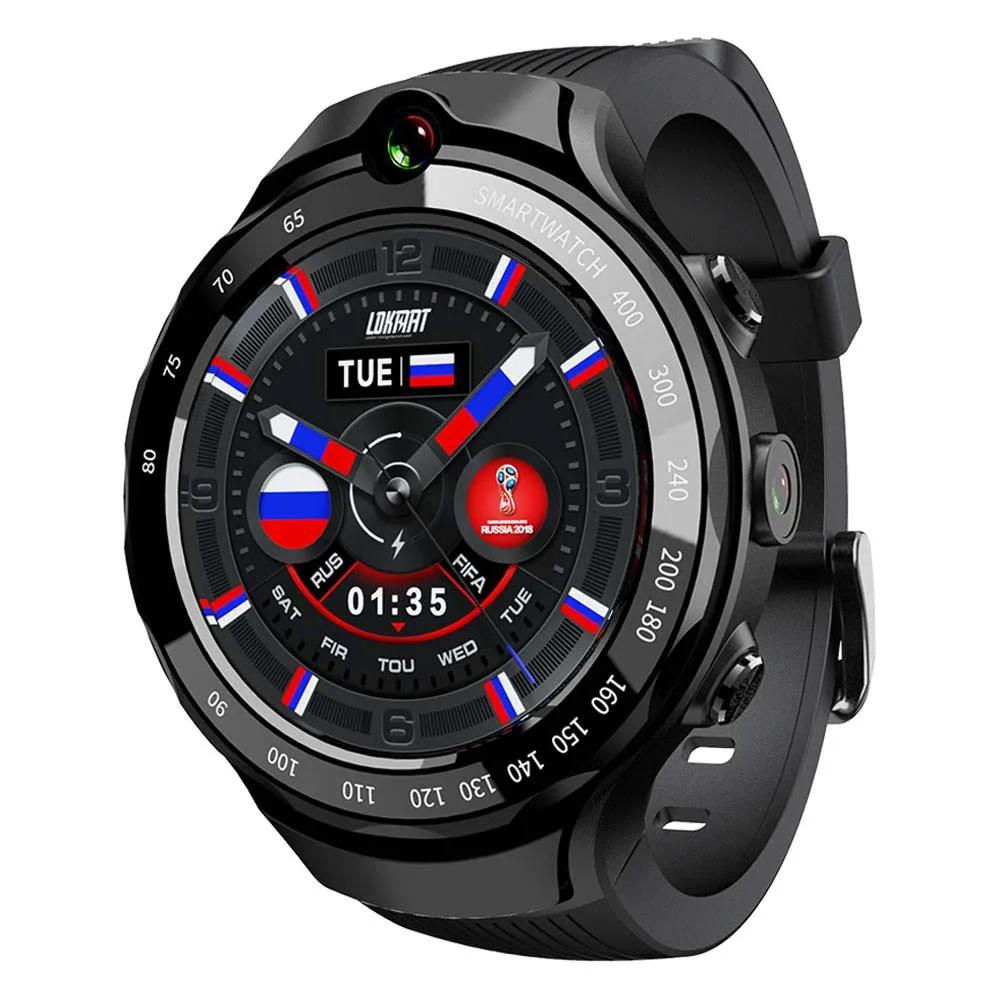 

LOKMAT LOK 02 4G Smart watch Fitness Sports Bracelet Men Android 7.1 MTK6739 1GB+16GB 400*400 AMOLED Screen 5MP+5MP Dual camera