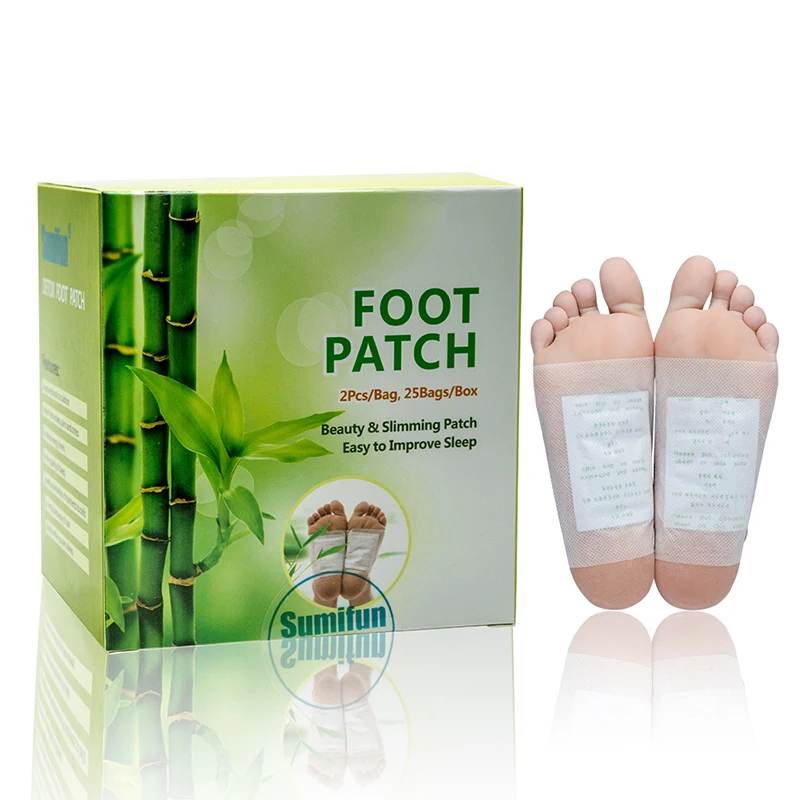 

50pcs Bamboo Vinegar Foot Patch With Tape Foot Health Care Chinese Traditional Medical Patch Remove Dirt And Relax Foot Care
