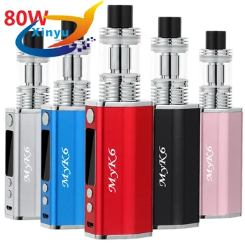 

High Quality 80w 2000mah Battery Built-in Metal Body 510 Thread 3ml E Cig LED Large Vaporizer Hookah vaper Mechanical Cigarette
