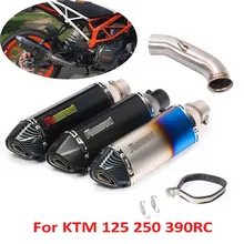 DUKE 125 250 390 Motorcycle Exhaust System Muffler Silencer Tip Middle Link Connect Pipe for KTM DUKE 125 250 390 2017 2018 цена DUKE 125 250 390 Motorcycle Exhaust System Muffler Silencer Tip Middle Link Connect Pipe for KTM DUKE 125 250 390 2017 2018 цены онлайн