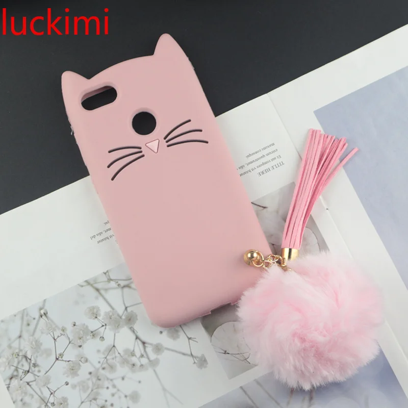For Xiaomi Mi A1 Cases Beard Cat Cartoon Silicon Case |