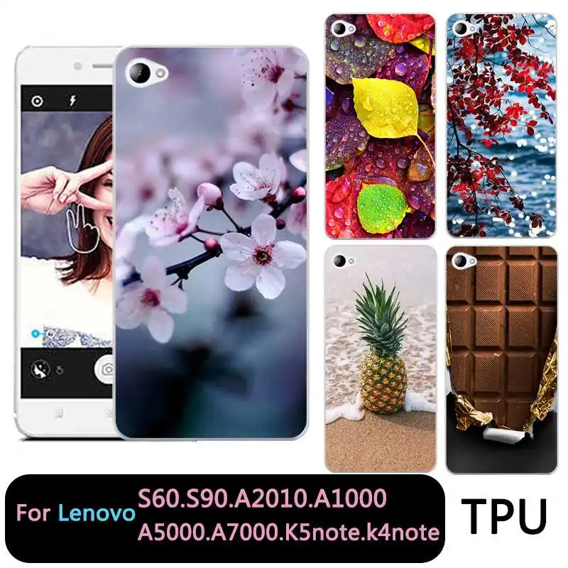 Мягкий прозрачный чехол для телефона QMSWEI из ТПУ Для lenovo S60 S90 A2010 a1000 a5000 A7000 k5note k4note