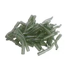 30 шт. рукав для рыболовного крючка, трубчатая насадка для волос, выравнивающие рукава, мягкие противозапутывающие позиционеры, клеммные снасти для ловли карпа, Аксессуары для рыбалки