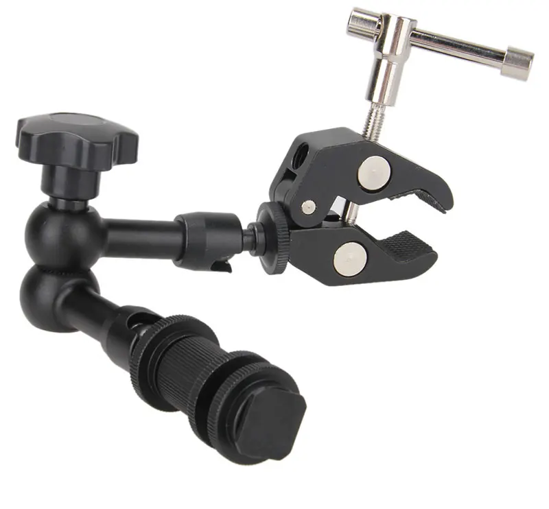 7 Inch Adjustable Friction Articulating Magic Arm + Super Clamp for DSLR LCD Monitor LED Flash Light Camera Accessories (1)