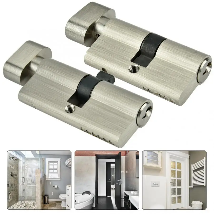 Us 8 04 50 Off Locks Copper Single Open Lock Cylinder Bedroom Door Lock Cylinder With Keys Key Lock In Locks From Home Improvement On Aliexpress Com