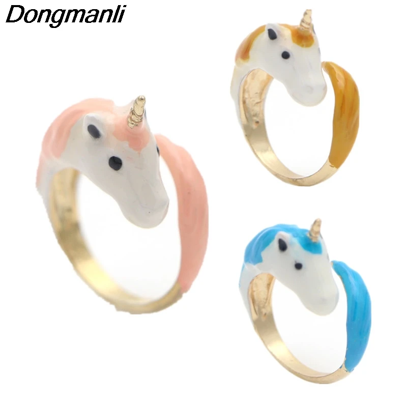 M58 Dongmanli Trendy Vintage Jewelry Adjustable Rings Cute Retro horse Ring For Women Men Gift Punk Jewelry M58 Dongmanli Trendy Vintage Jewelry Adjustable Rings Cute Retro horse Ring For Women Men Gift Punk Jewelry