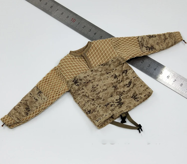 1/6 Scale Desert камуфляж Ghillie костюм тактическая модель пальто и брюки для 12