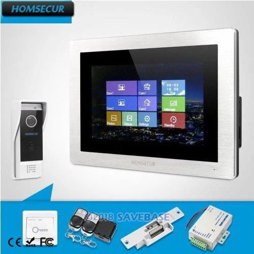 

HOMSECUR 7" Wired Hands-free Video Door Entry Security Intercom+Memory Monitor BC031-B +BM714-S