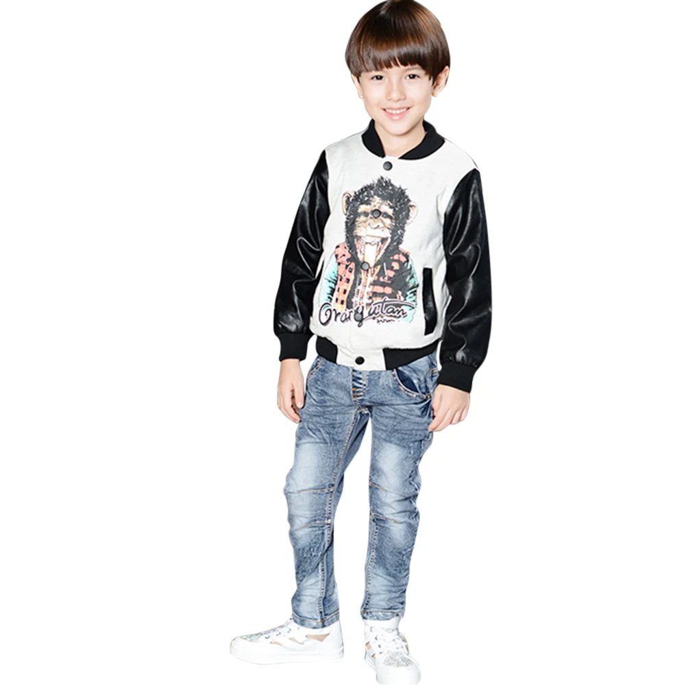 Baby Boys Denim Jeans Kids Children Pants Boys Clothing Elastic Denim Pants Trousers Bottoms 6 to