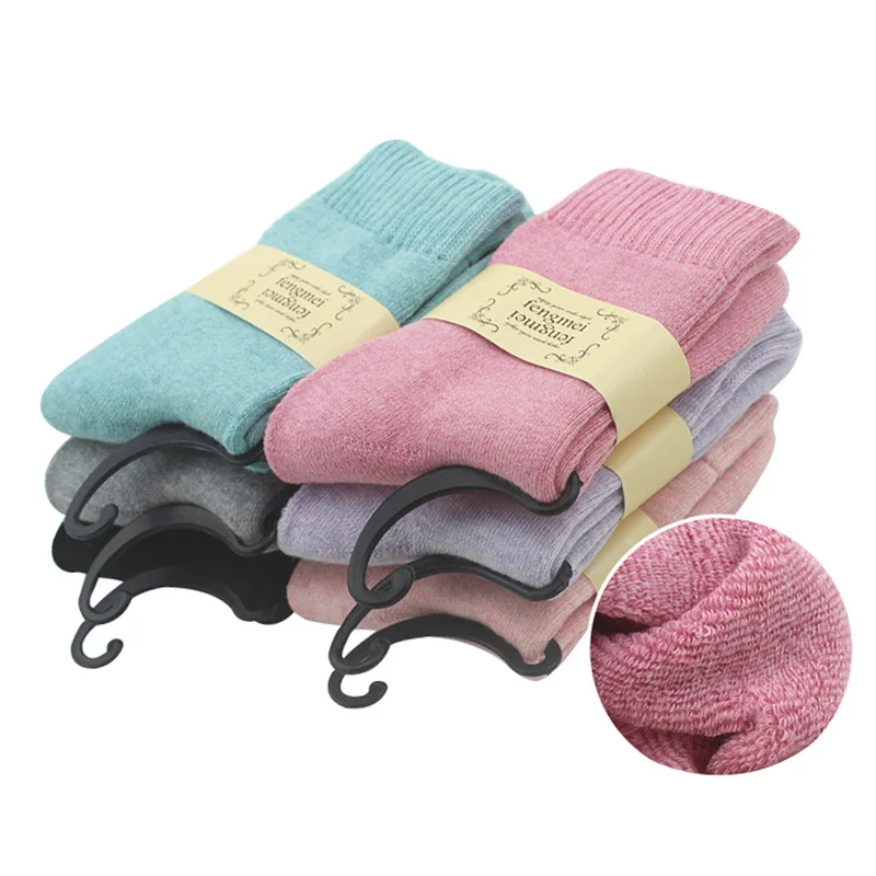

5 Pairs Women Socks Winter Thermal Cashmere Socks Women Warm Rabbit Wool Socks Women's Thicken Socks Girls Lady Calcetines Mujer