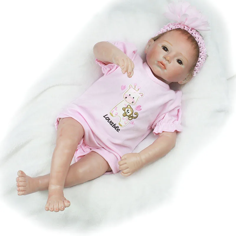 

Realistic Bebes Reborn Silicone Doll 50cm Baby Bebe Reborn Realistic Doll For Gift Handmade Hair for Dolls YDK-95R1 Kid Toy