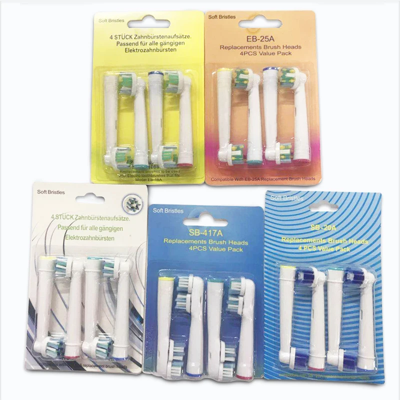 

Various Replacement Electric Toothbrush Heads Fit For Oral B Rotating Type Electric Teeth Brush Precision Cleaning 3D Whitening