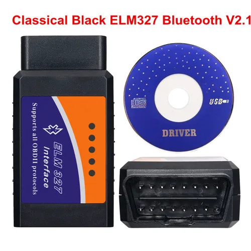 Лучшая цена ELM327 v2.1 Bluetooth OBD2 диагностический сканер ELM 327 2,1 HH OBD 2 Выключатель питания ELM327 v2.1 OBDII OBD2 считыватель кодов - Цвет: Big Black ELM327 2.1