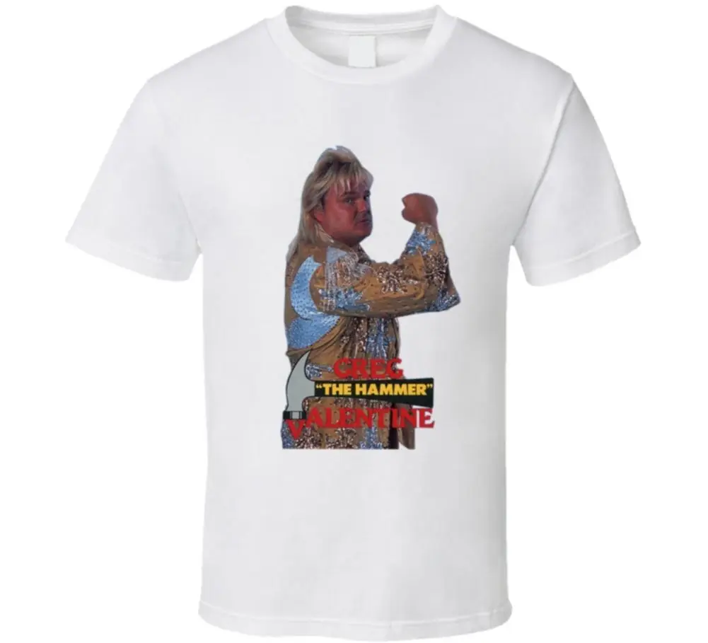 Greg The Hammer Valentine WWF Ретро футболка на тему борьбы крутая Повседневная с гордостью