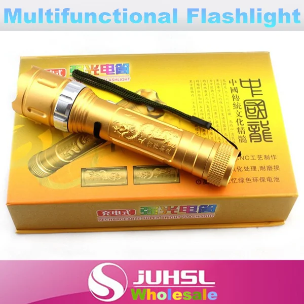 

Waterproof,high quality CREE chip,5W 18650 lithium battery + LED Flashlight + Car Charger + direct charge,Camping lights,Torch