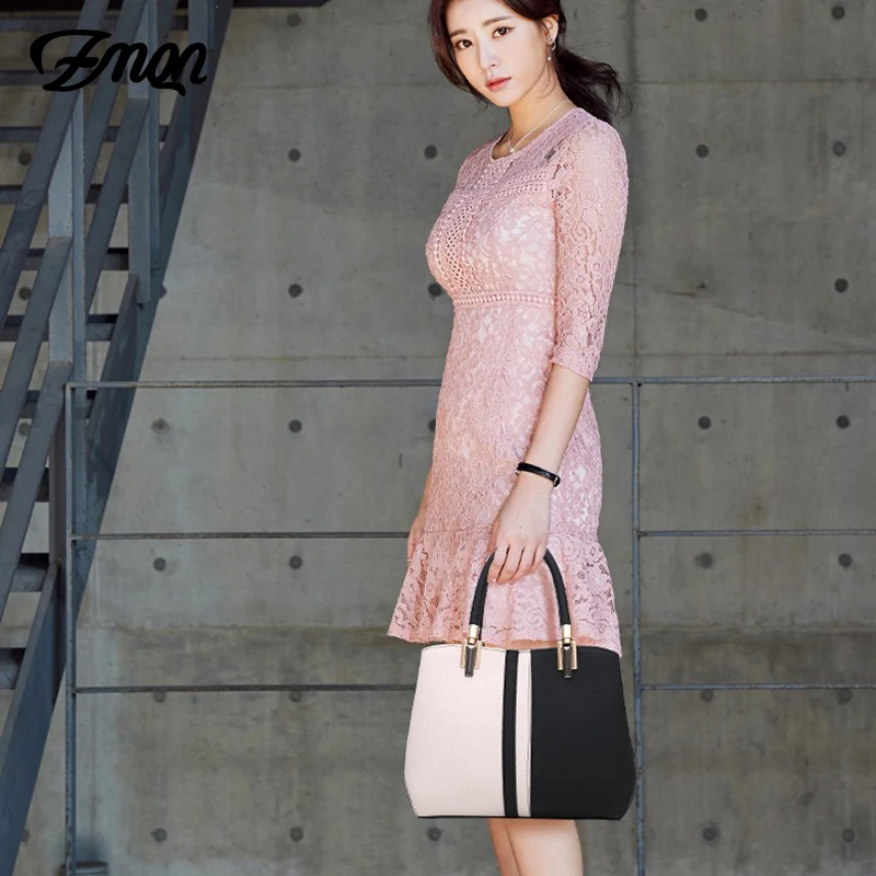 ZMQN Women Handbags Luxury Handbag Women Bags Designer Leather Bags For 2019 Fashion Panelled Shoul
