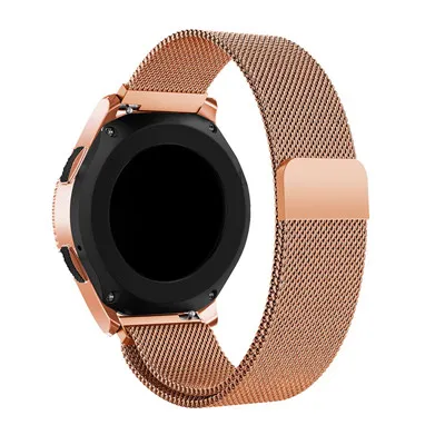 Ремешок для часов 22 мм для samsung Galaxy watch 46 мм gear S3 Frontier классический сменный Браслет Для huawei GT/huami amazfit 2 2s - Цвет: Rose gold